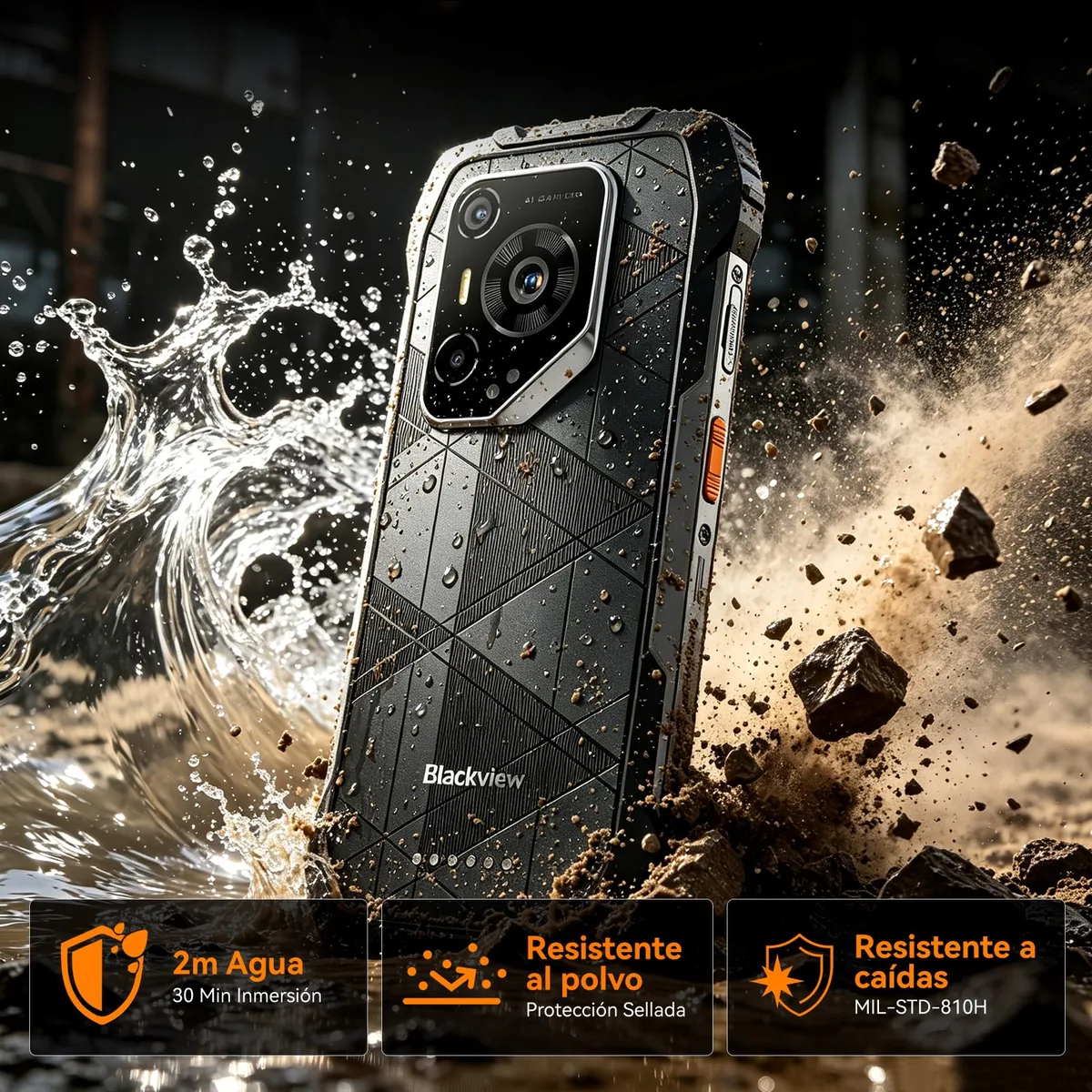 Blackview BL7000 Pro 5G Móvil Irrompible 7500mAh/750nits/20MP/Visión Noct — imagen 4
