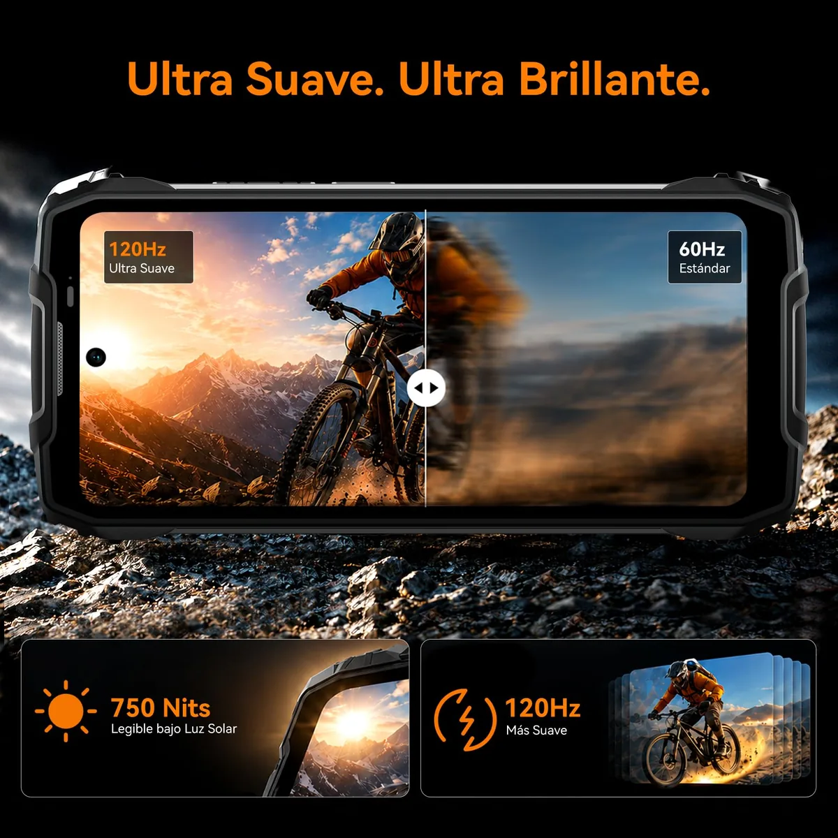 Blackview BL7000 Pro 5G Móvil Irrompible 7500mAh/750nits/20MP/Visión Noct — imagen 5