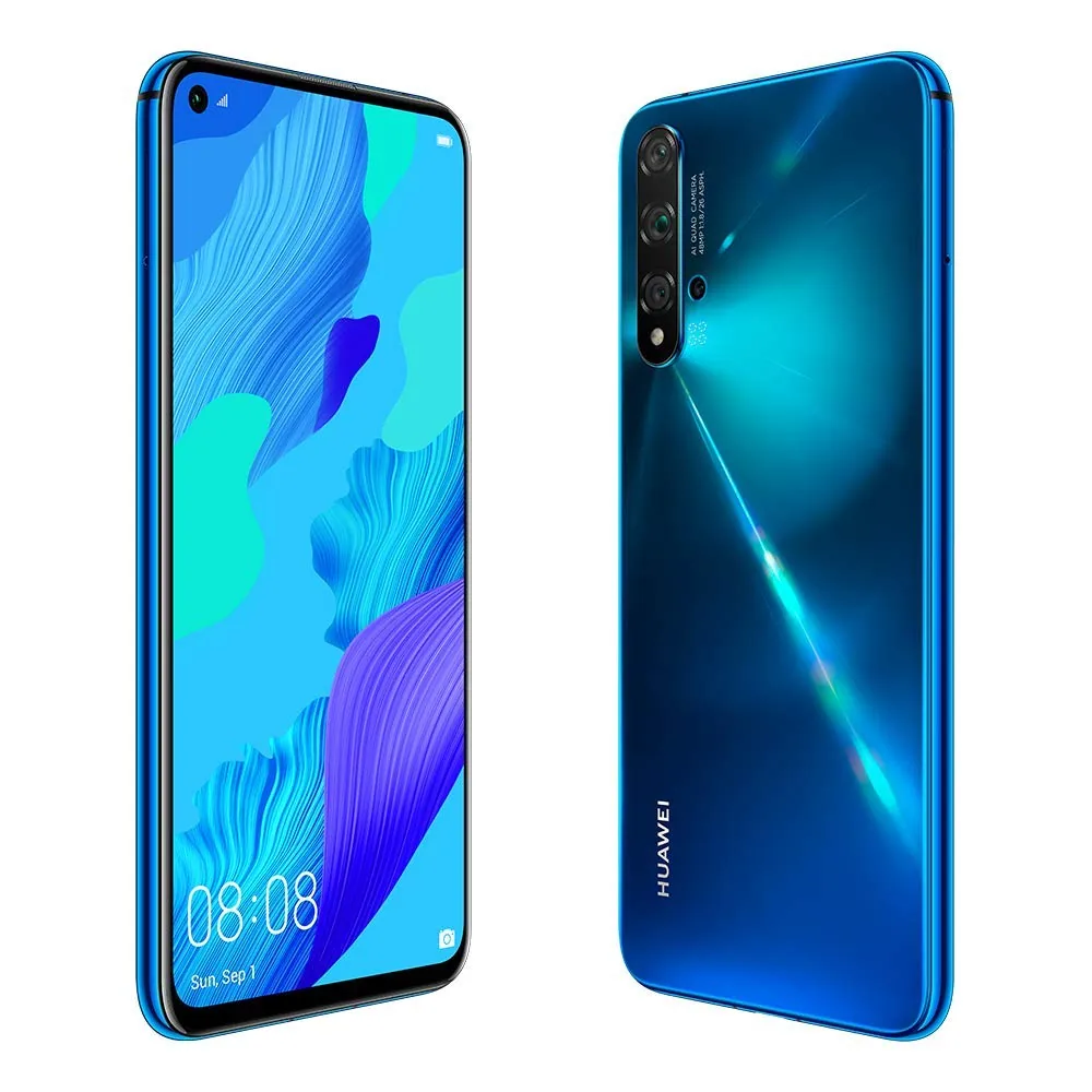 Huawei Nova 5T Smartphone, 48MP KI Cámaras Huella Digital, Pantalla FullView 15.7cm (6.26"), 8GB de RAM + 128GB de ROM, 3750mAh Dual SIM, Teléfono Android, EMUI 9.1, Azul — imagen 4