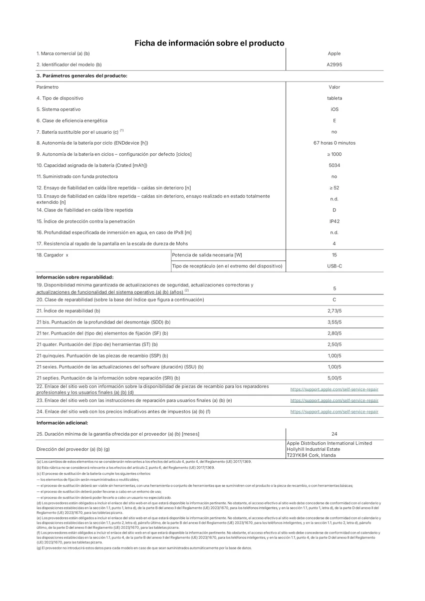 Apple iPad mini (A17 Pro, 128 GB, Wi-Fi + 5G) — imagen 6