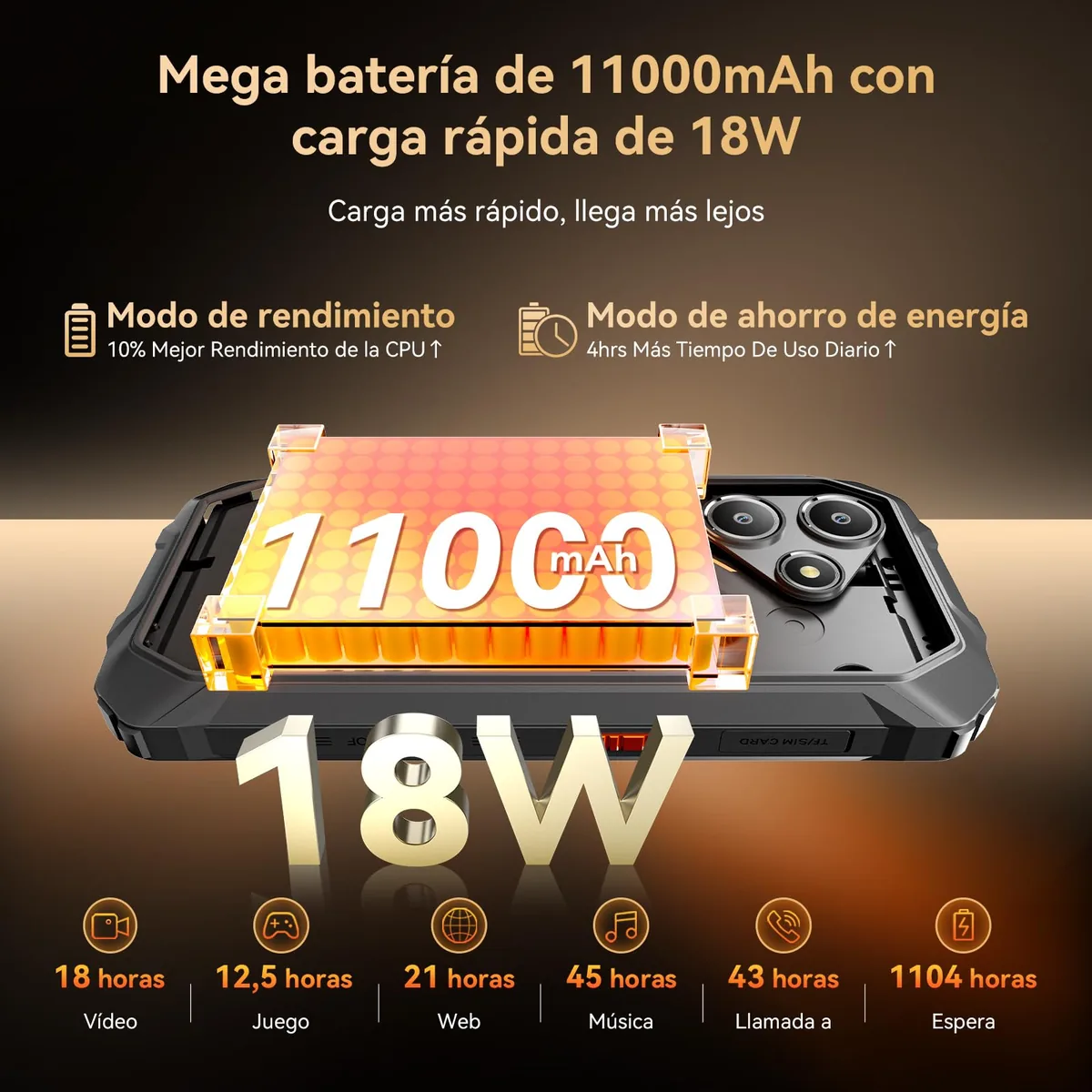 Marine 2 Movil Irrompible Android 16, 11000mAh Móvil Resistente — imagen 4