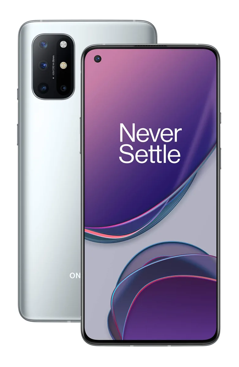OnePlus 8T 5G - Smartphone 128GB, 8GB RAM, Dual Sim, Lunar Silver