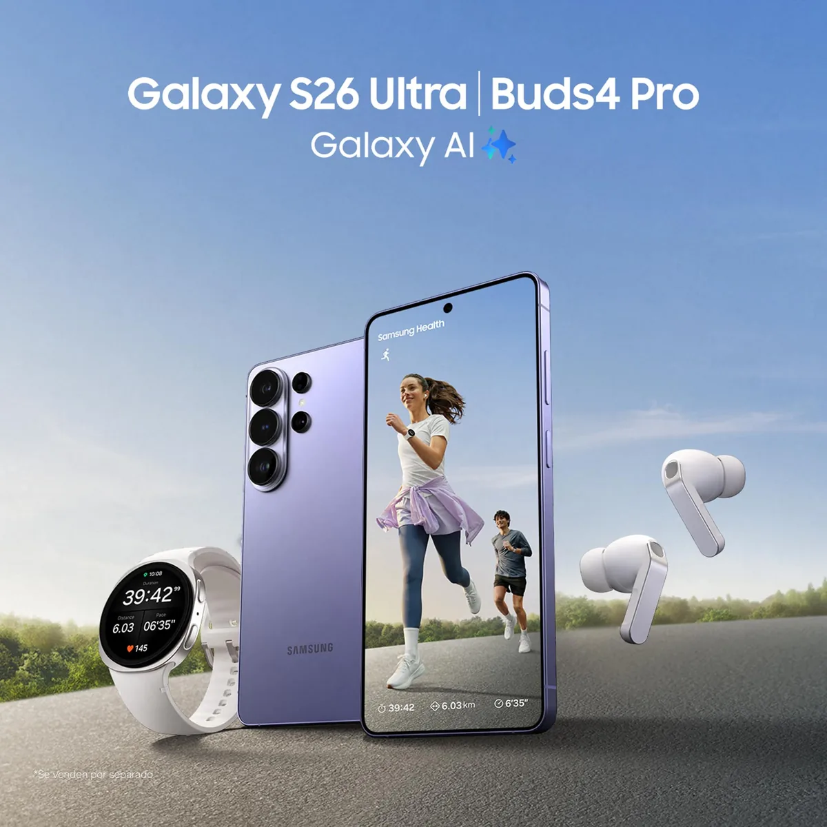Samsung Galaxy S26 Ultra Smartphone, 512GB, Azul Cielo, 12GB RAM — imagen 4